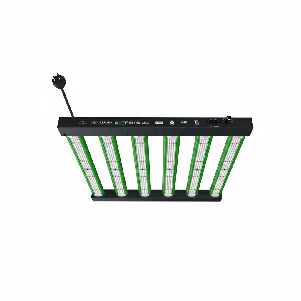 Digi-Lumen 400W Extreme LED Grow Light | Full Spectrum | 6-Bar Fixture | Integrated Driver | 1200 µmol/s PPF | 3.0 µmol/J | 1m x 1m Coverage
