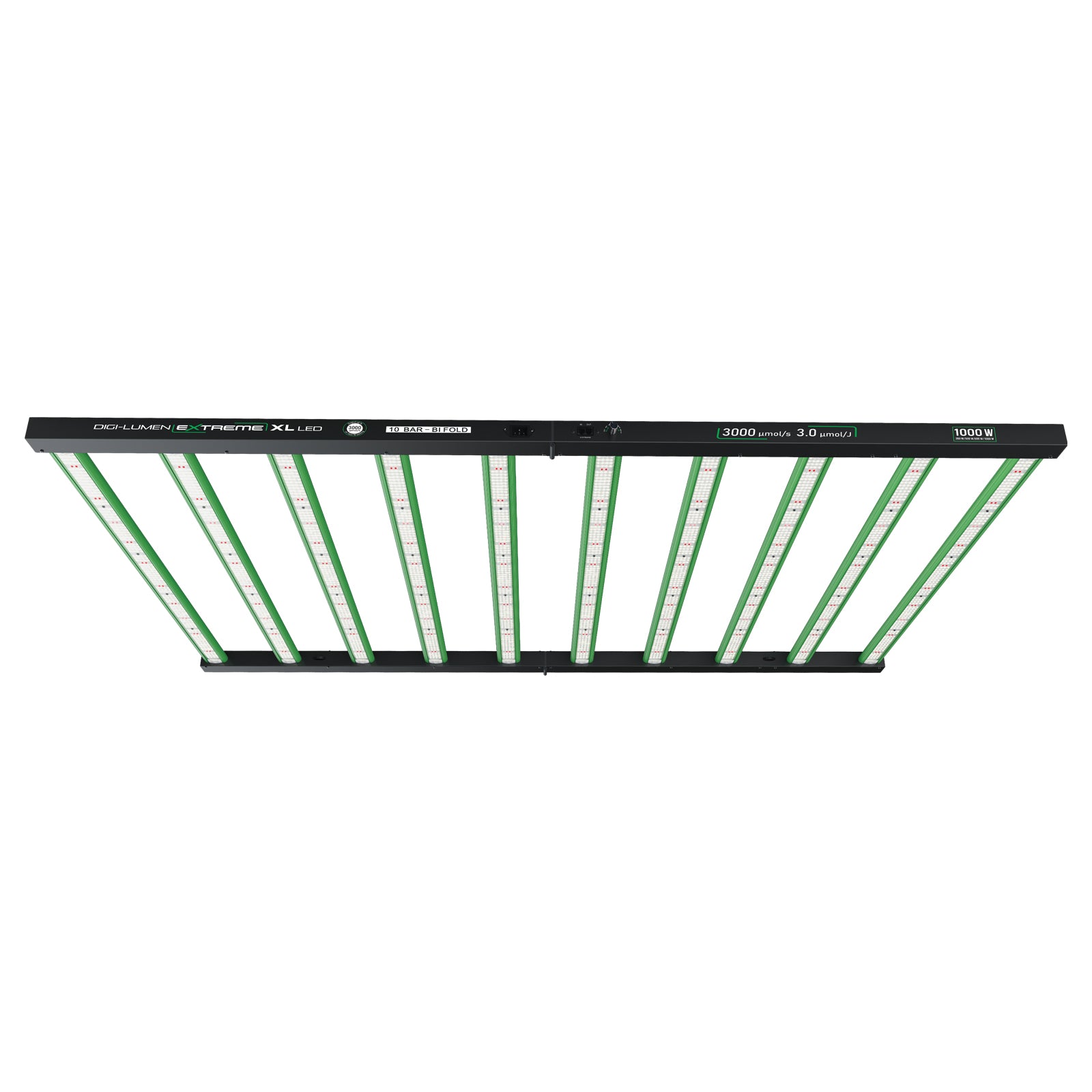 Digi-Lumen Extreme 1000W XL LED Grow Light | Full Spectrum 10 Bar Bi-Fold | 3000 µmol/s PPF | 3.0 µmol/J