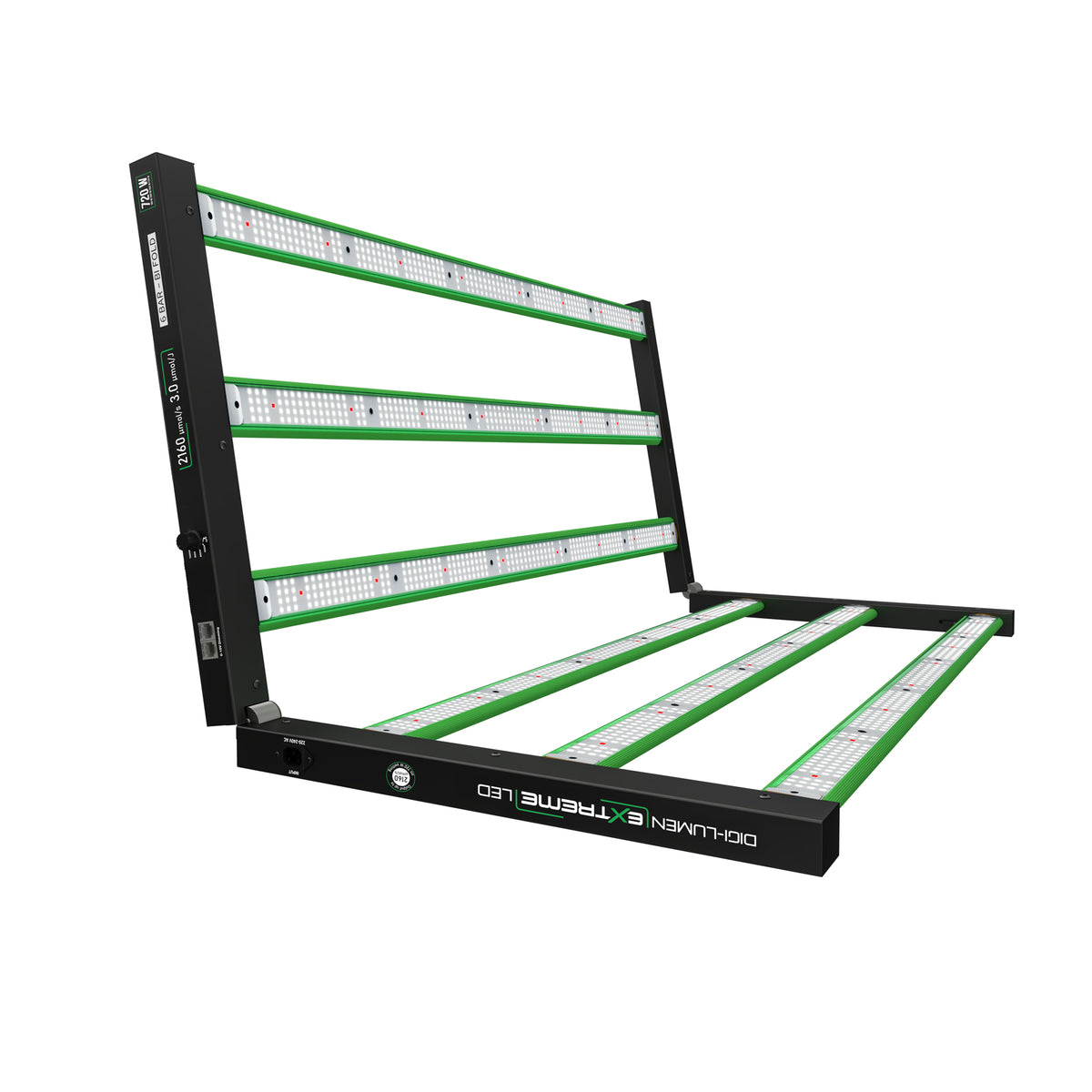 Digi-Lumen Extreme 720W LED Grow Light | Full Spectrum Bar Fixture | 3.0 µmol/J | PPF 2160 µmol/s | 2.25m² Coverage | Built-In Driver