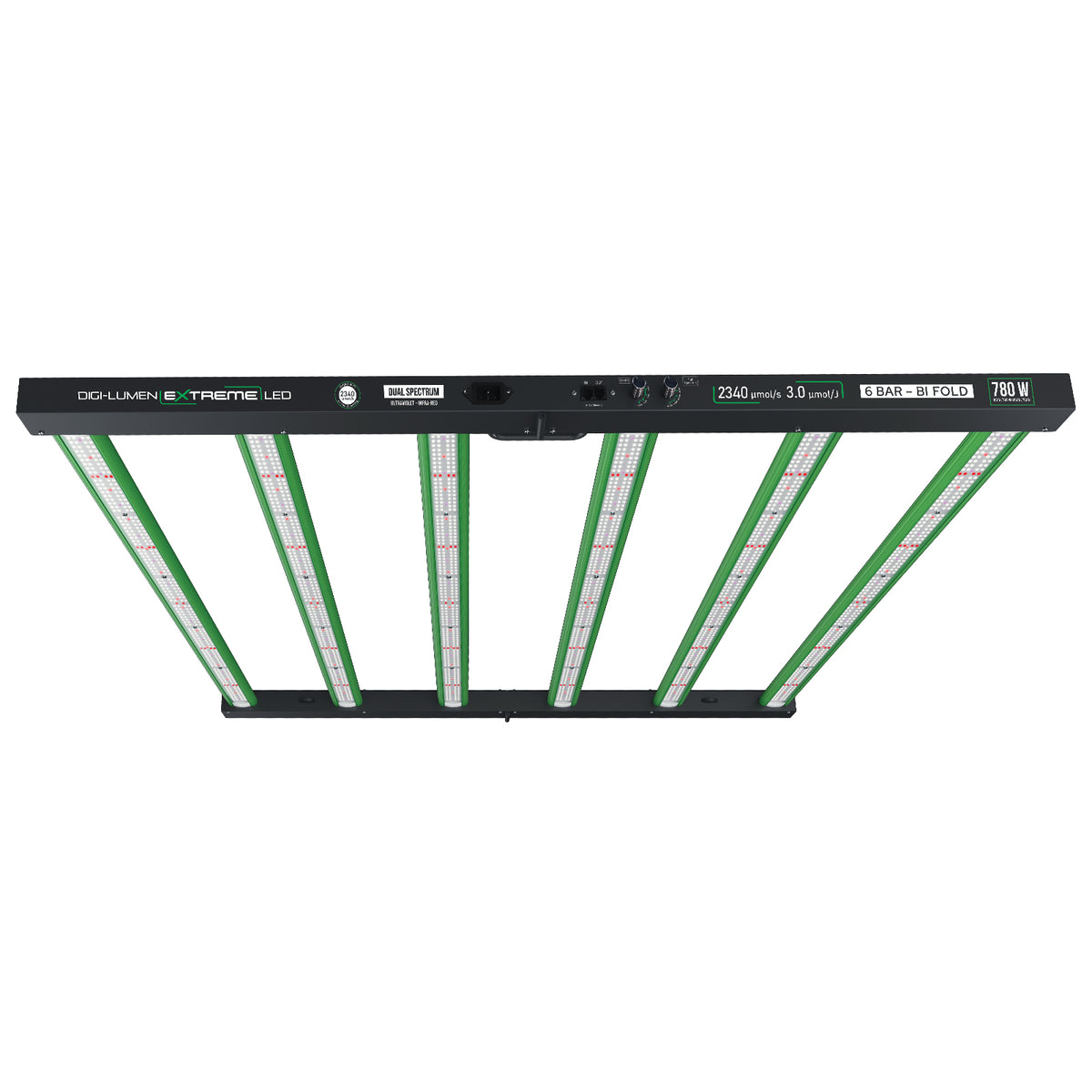 Digi-Lumen Extreme 780W LED Grow Light | Full Spectrum 6 Bar Bi-Fold | 2340 µmol/s PPF | 3.0 µmol/J | UV & Far-Red