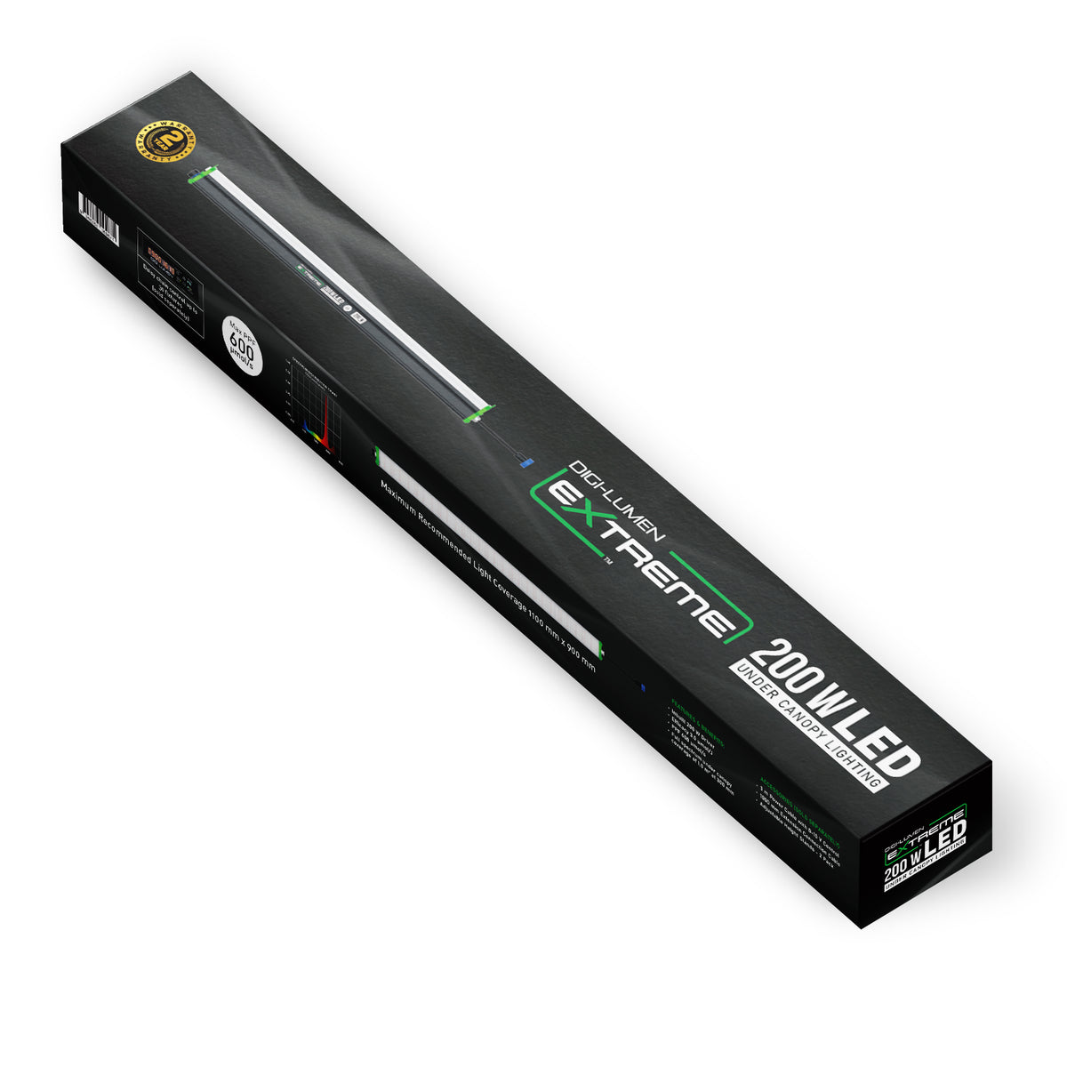 Digi-Lumen Extreme Under Canopy Light 200W | Bar-Style Supplemental LED | PPF 600 µmol/s