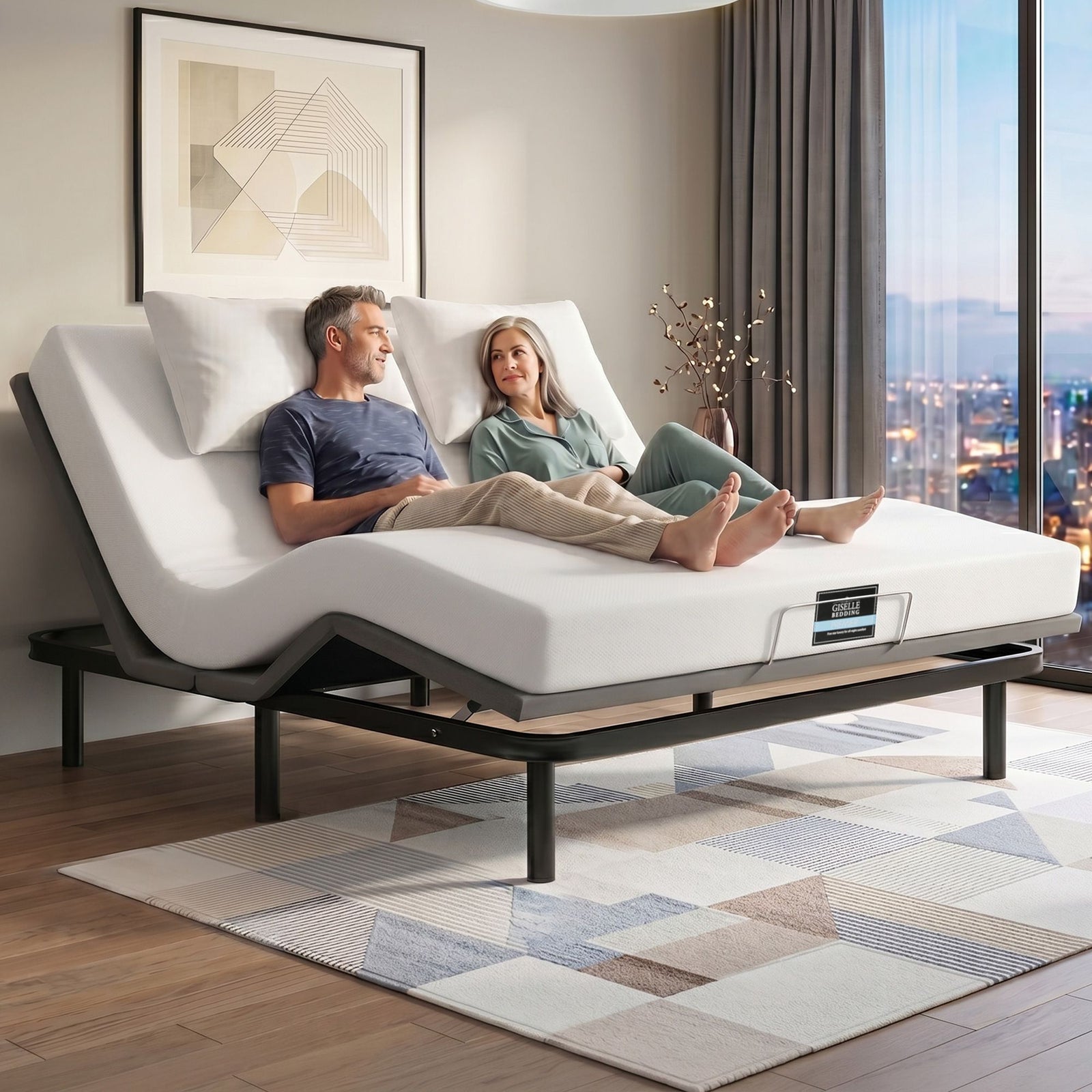 King Adjustable Bed & Mattress Set | Wireless Remote | 20cm Mattress