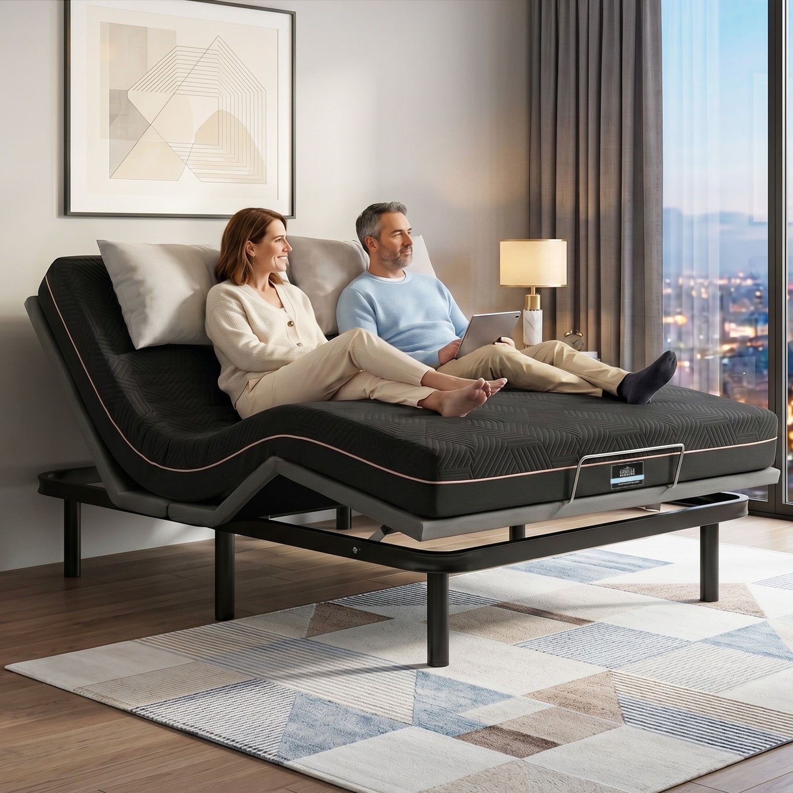 Queen Adjustable Bed & Mattress Set | Head & Foot Incline | 18cm Mattress