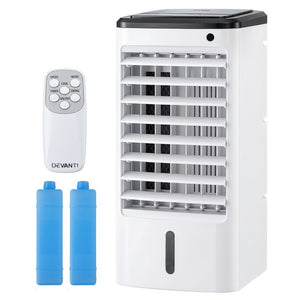 Evaporative Air Cooler | Portable Conditioner with Remote | 4L Water Tank | Home Cooling Appliance