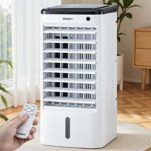 Evaporative Air Cooler | Portable Conditioner with Remote | 4L Water Tank | Home Cooling Appliance