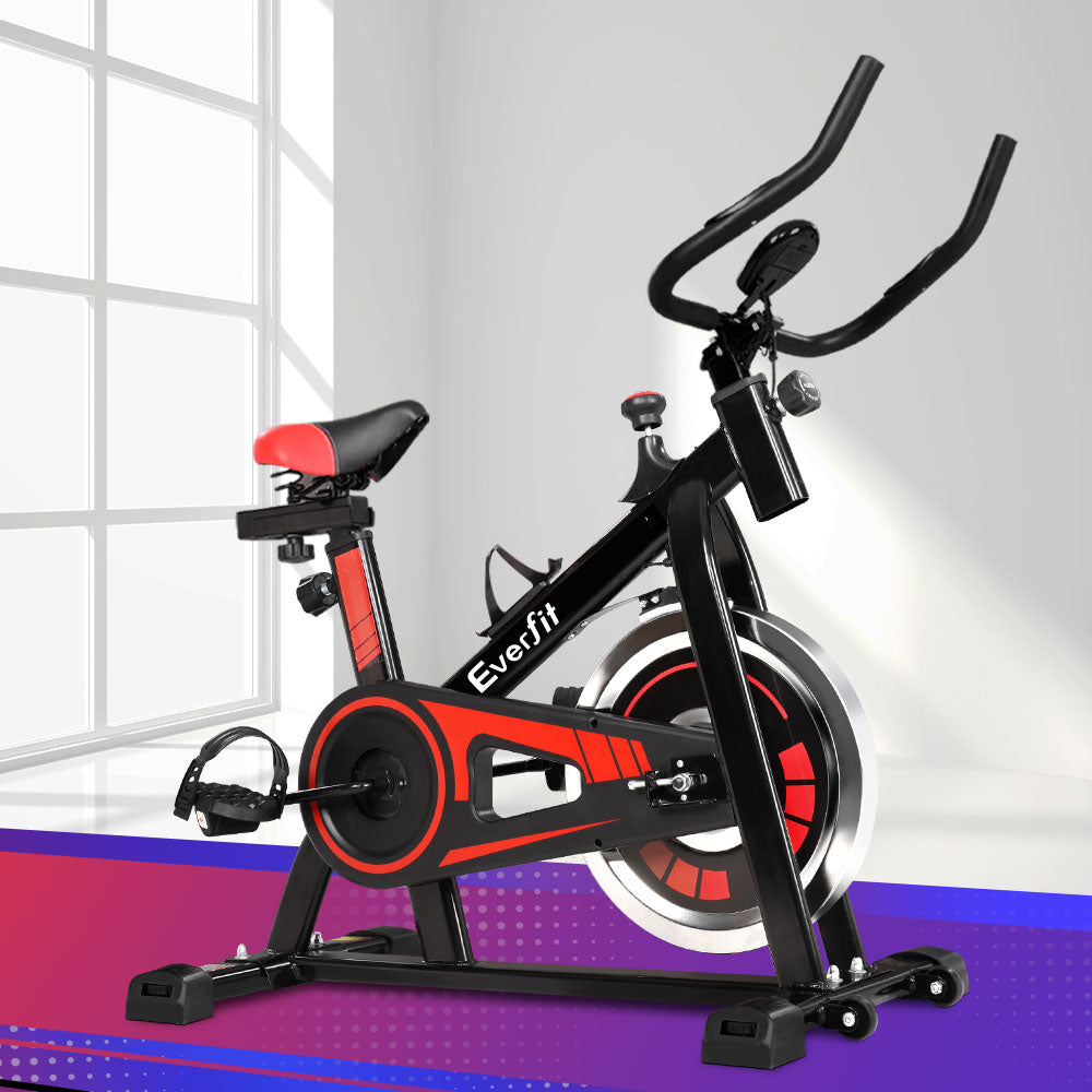 Everfit Spin Bike | Exercise Bike | Flywheel Cycling | Home Gym | Fitness | 120kg