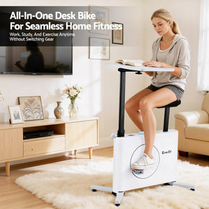 Magnetic Desk Exercise Bike | Under Desk Fitness Cycle | Tabletop Included