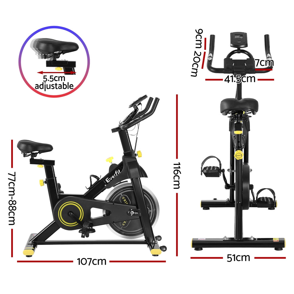 Everfit Spin Bike | Exercise Bike | Cardio Gym | Bluetooth APP Connectable