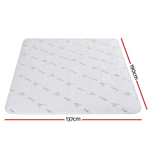Giselle Electric Blanket Bamboo Fabric Double Fitted Heated Pad Underlay Washable Winter