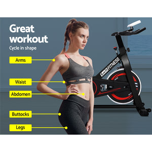 Everfit Spin Bike | Exercise Bike | Flywheel Cycling | Home Gym Fitness | Indoor Cardio