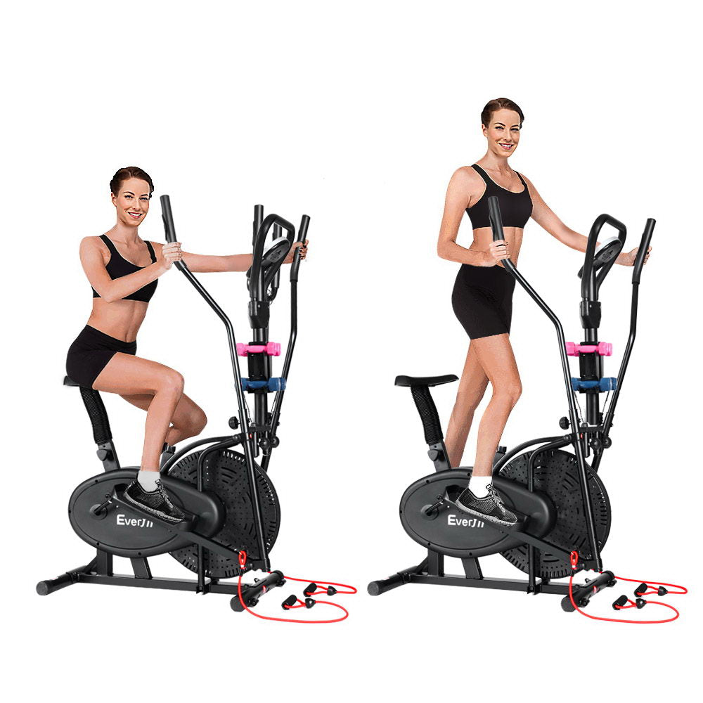 Everfit Exercise Bike | 6 in 1 Elliptical Cross Trainer | Home Gym | Indoor Cardio