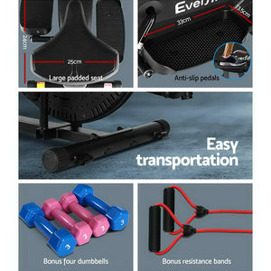 Everfit Exercise Bike | 6 in 1 Elliptical Cross Trainer | Home Gym | Indoor Cardio