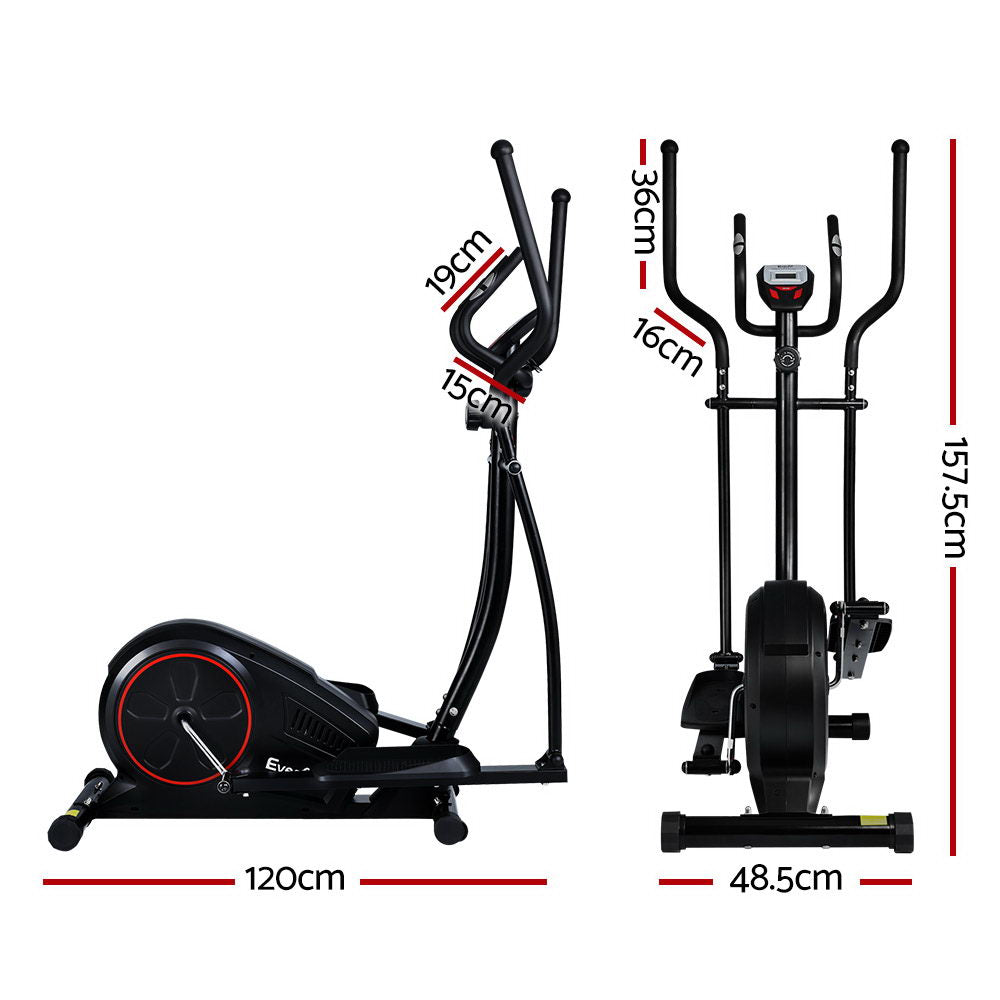 Everfit Exercise Bike | Elliptical Cross Trainer | Home Gym Fitness Machine | LCD