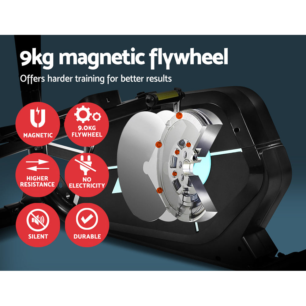 Everfit Exercise Bike | Elliptical Cross Trainer | Home Gym Fitness Machine | 100kg Capacity