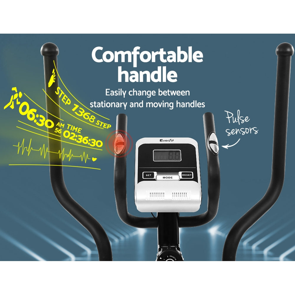 Everfit Exercise Bike | Elliptical Cross Trainer | Home Gym Fitness Machine | 100kg Capacity