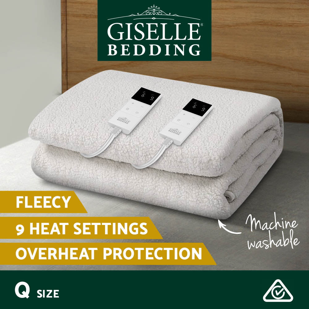 Bedding | Queen Size Electric Blanket | Fleece