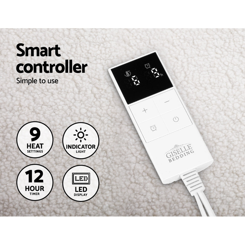 Bedding | Single Size Electric Blanket | Fleece