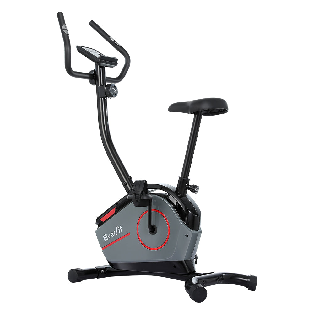 Everfit Magnetic Exercise Bike | 8 Levels | Upright Bike | Fitness | Home Gym | Cardio
