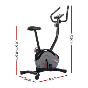 Everfit Magnetic Exercise Bike | 8 Levels | Upright Bike | Fitness | Home Gym | Cardio