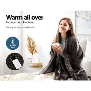 Bedding | Electric Throw Blanket | Chocolate