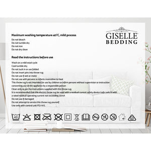 Bedding | Electric Throw Blanket | Chocolate