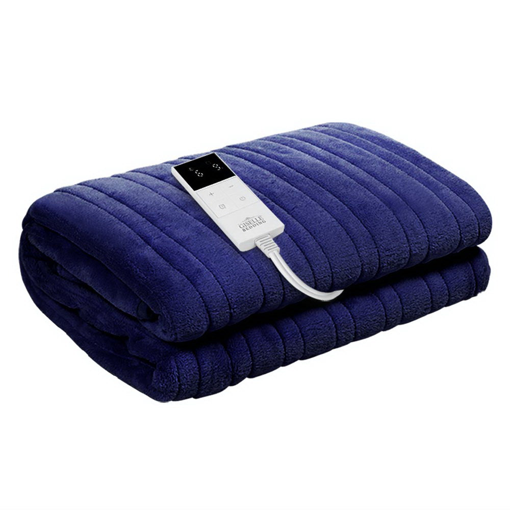 Bedding | Electric Throw Blanket | Navy