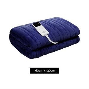 Bedding | Electric Throw Blanket | Navy