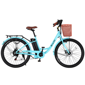 Everfit Electric Bike | 26" | City Bicycle | eBike | Commuter | Battery | BL