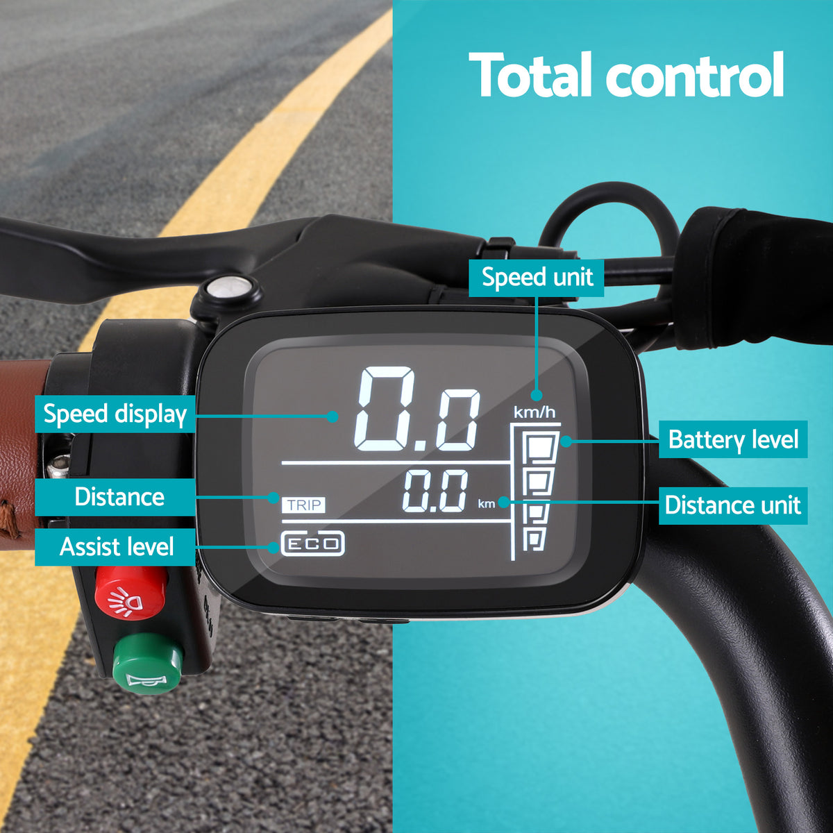 Everfit Electric Bike | 26" | City Bicycle | eBike | Commuter | Battery | BL