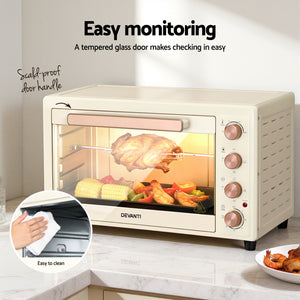 60L Convection Oven | 2000W Electric | Cream