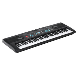Alpha 61-Key Digital Piano | Electric Keyboard for Kids | Black Music Gift