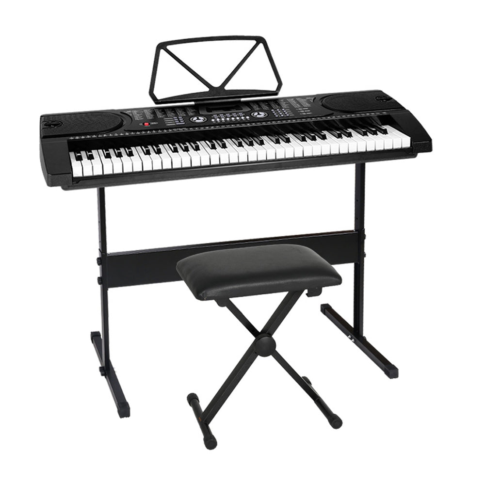 Alpha 61 Keys Electronic Piano Keyboard Digital Electric w/ Stand Stoo ...