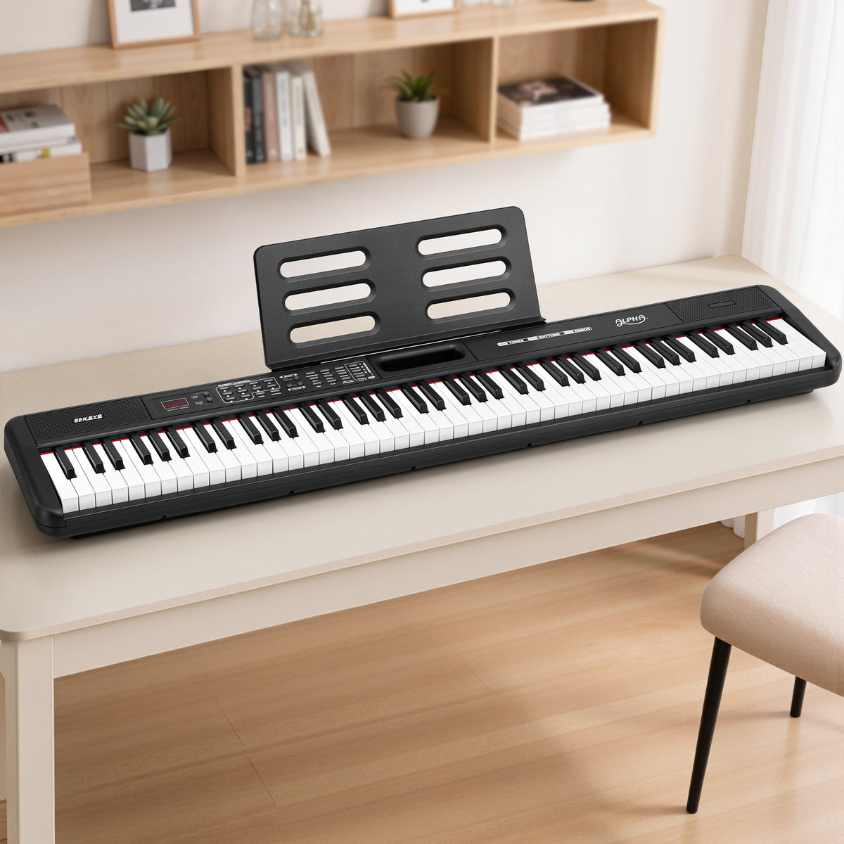 88 Key Electric Keyboard Piano | Full Size Digital Piano | Black