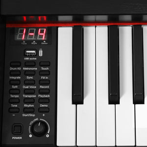 Alpha Electronic Piano Keyboard | 88 Keys | Digital Electric | with Stand | Full Weighted