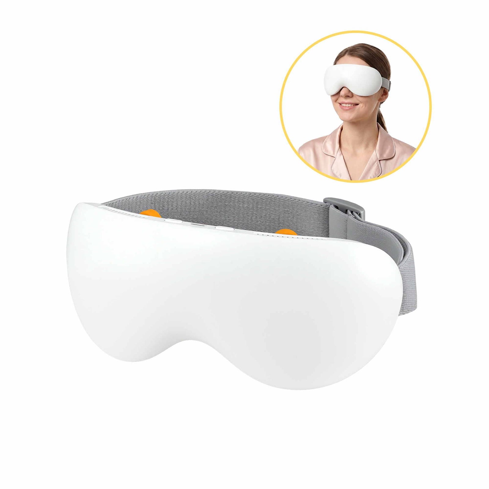 Eye Massager | Hot & Cold Compress with Bluetooth | White
