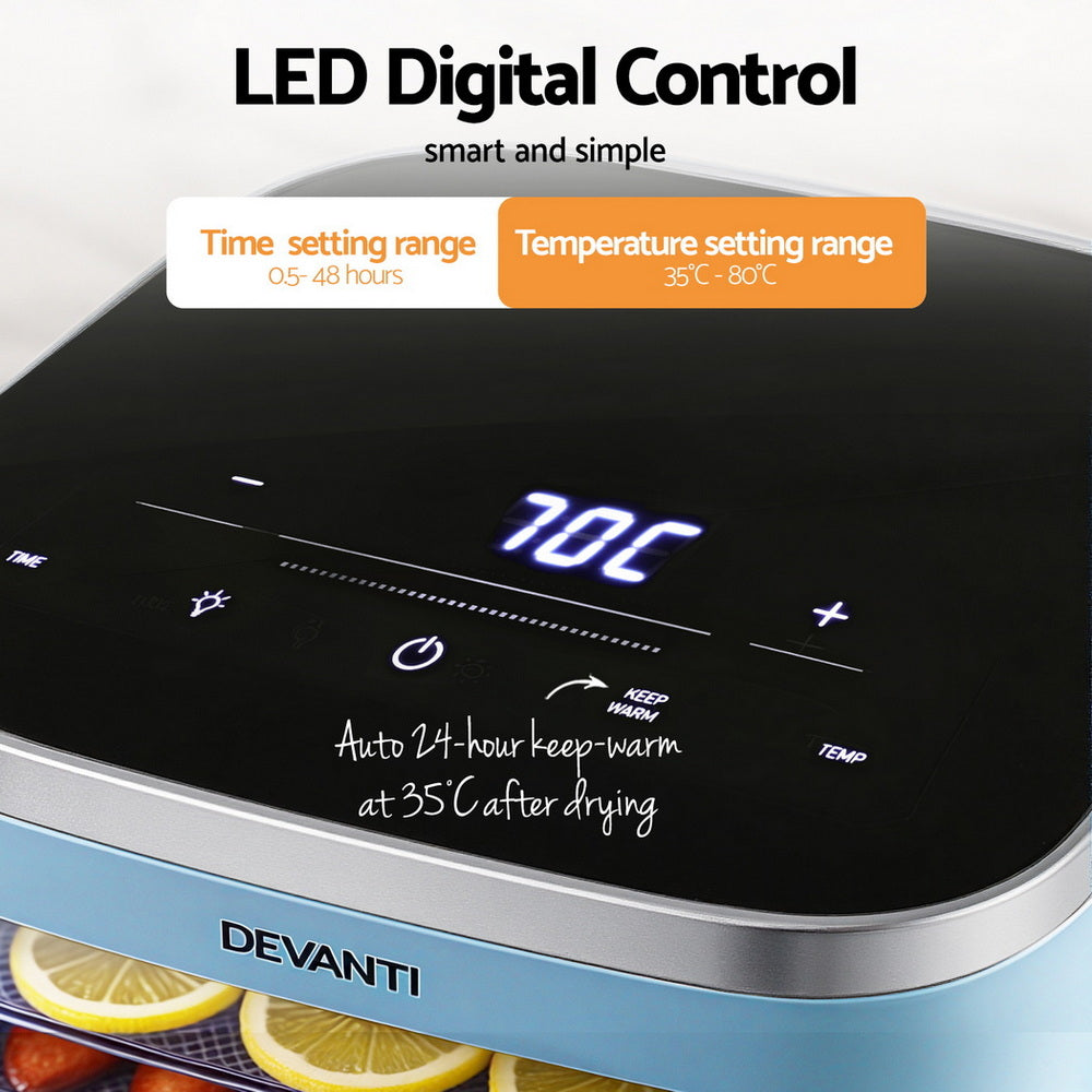 Food Dehydrator | 5 Trays | Mini Fruit Dryer | 500W