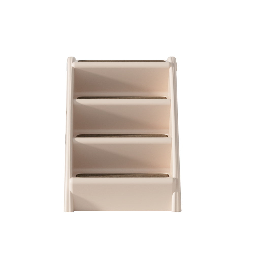 Dog Ramp Steps | For Bed Sofa Car Pet Stairs Ladder Portable Foldable Beige