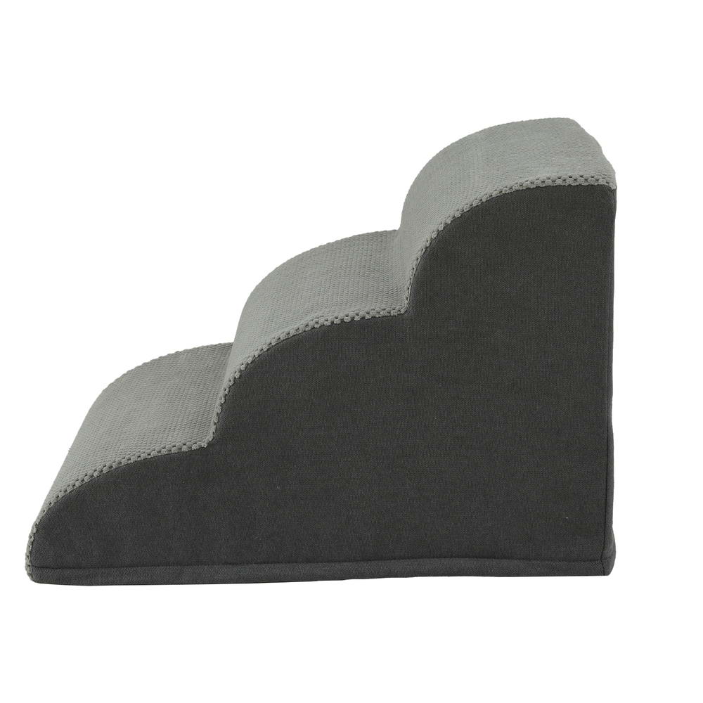 i.Pet Dog Ramp Steps | Foam 3 Tier Pet Stairs for Bed Sofa Car