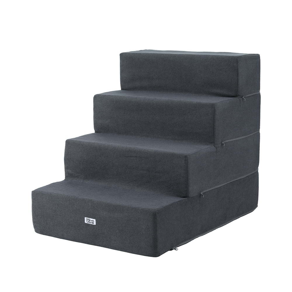 Dog Ramp Foam | 4 Steps Portable Cat Ladder for Sofa Bed