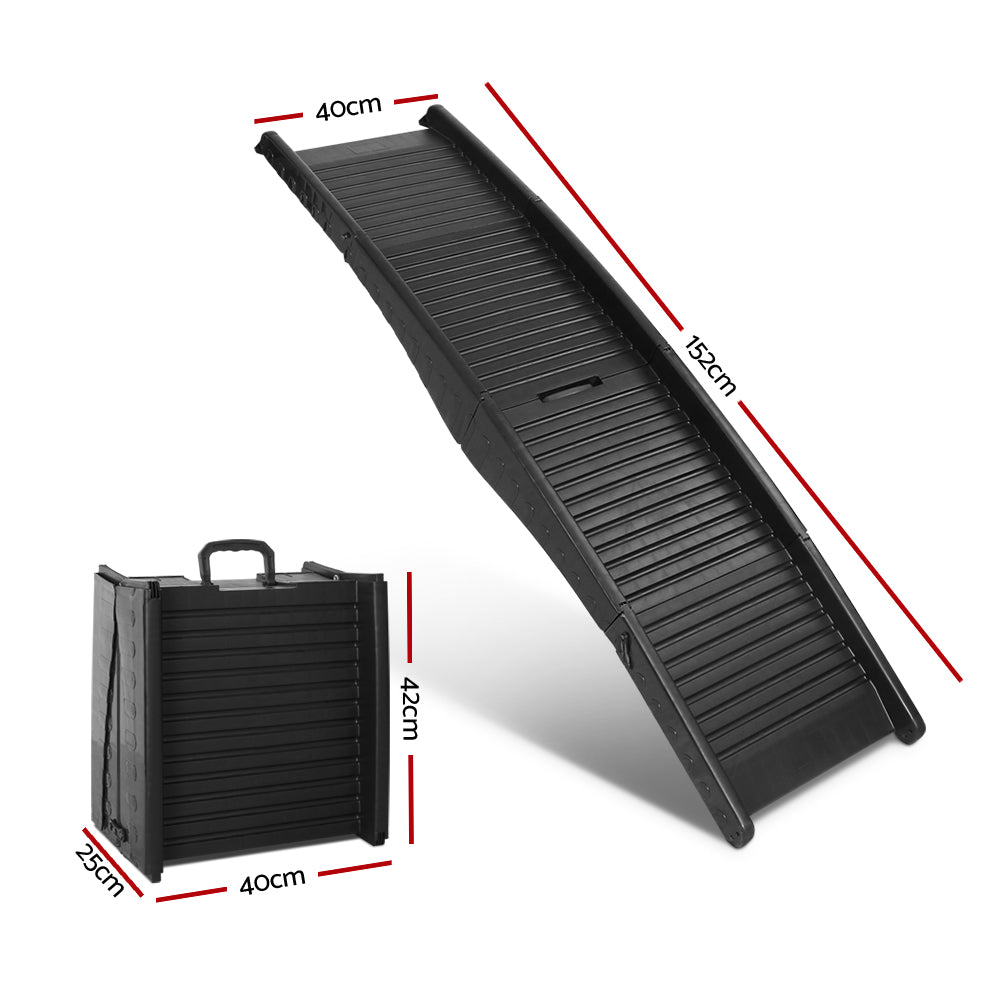 i.Pet Dog Ramp | Pet Stairs Steps | Car SUV Ladder | Travel Foldable Portable