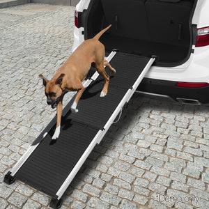 Dog Ramp Pet Stairs | Steps Car SUV Foldable Portable Ladder Adjustable