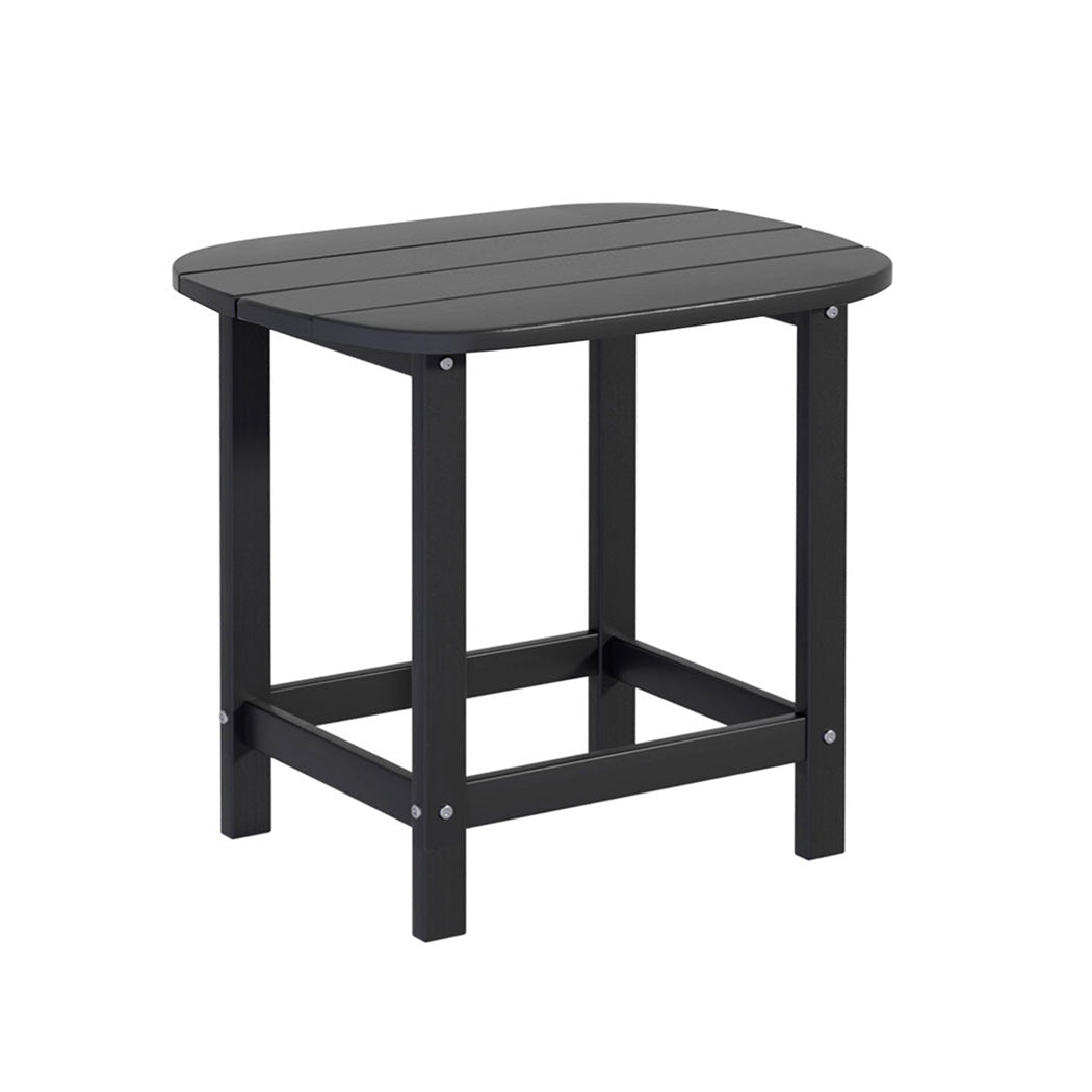 Outdoor Coffee Table | HDPE Patio Side Table | Black Garden Furniture