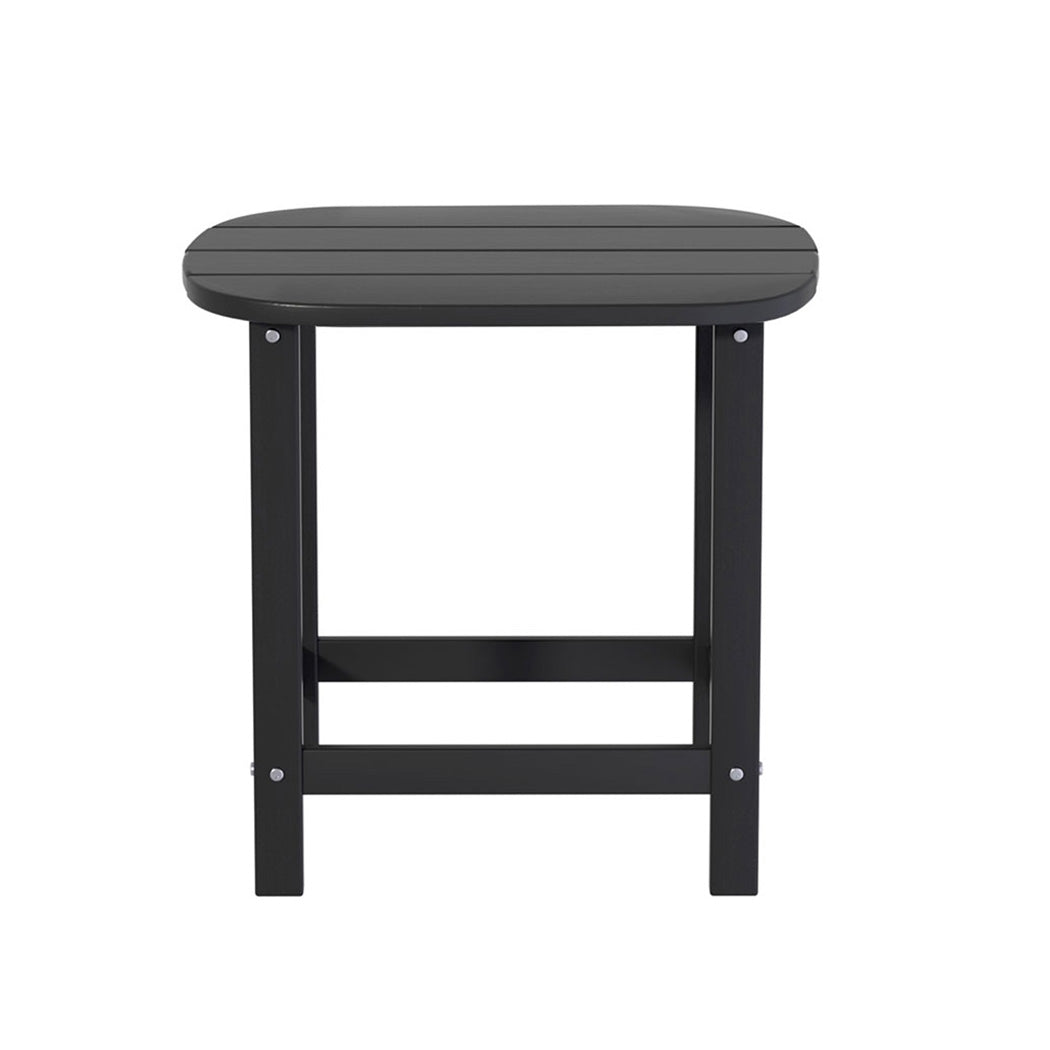 Outdoor Coffee Table | HDPE Patio Side Table | Black Garden Furniture