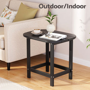 Outdoor Coffee Table | HDPE Patio Side Table | Black Garden Furniture