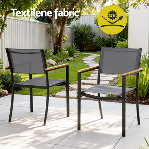 Outdoor Dining Set 7pc | Table + Chairs | Patio Garden Bistro