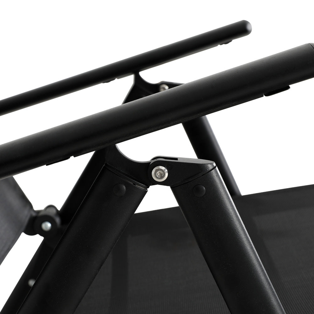 Sun Lounge | Outdoor Lounger | Aluminium Folding Beach Chair | Camping Patio