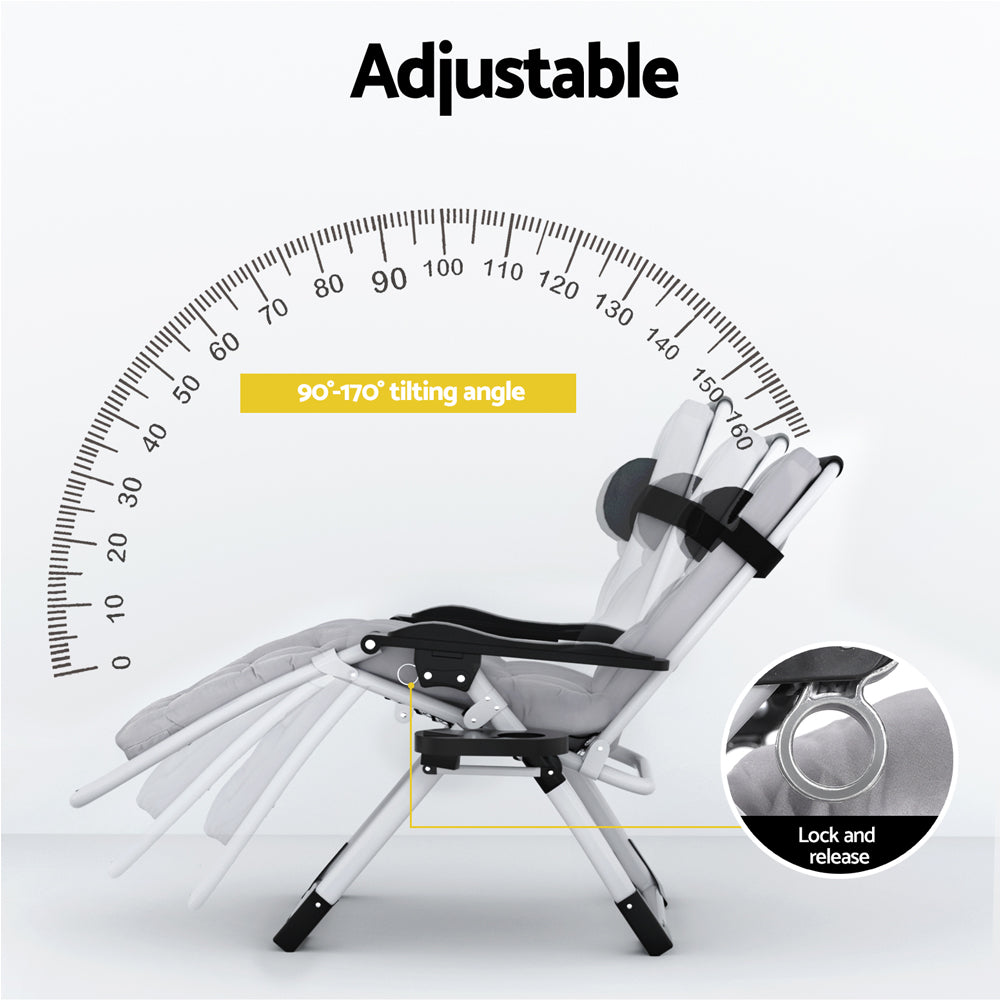 Sun Lounge | Folding Lounger | Camping Zero Gravity Chair | Outdoor Furniture