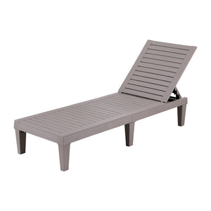 Gardeon Sun Lounge Recliner | Patio Outdoor Furniture | Lightweight | Grey