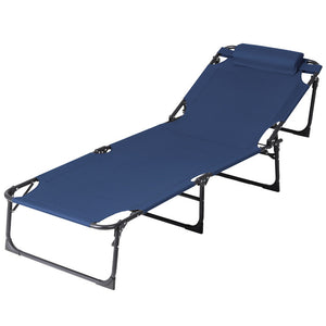 Folding Sun Lounger | Outdoor Beach Lounge Chair | Patio Furniture