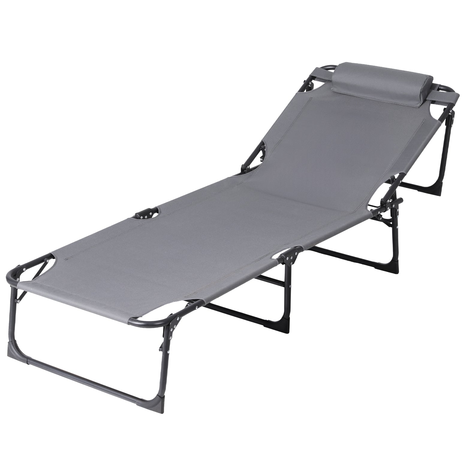 Sun Lounger | Folding Beach Lounge Chair | Patio Outdoor Furniture